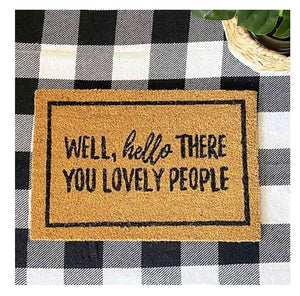 HELLO THERE DOOR MAT