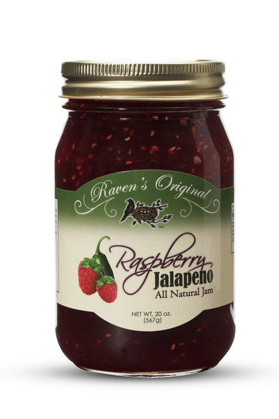 Raven's Nest Raspberry Jalapeno Jam (20 oz.) ***Best Seller!