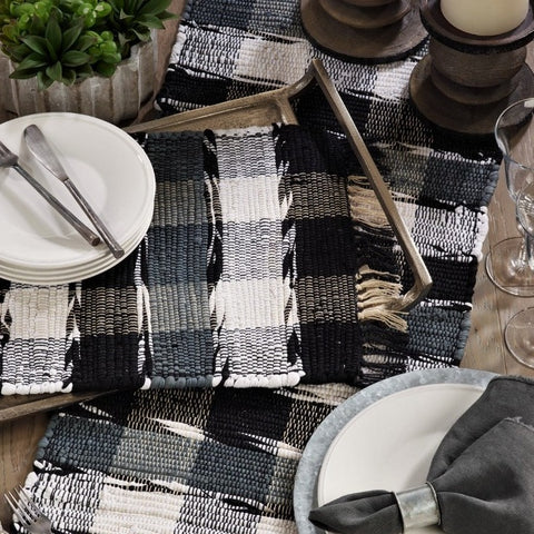 Checkered Chindi Placemat"