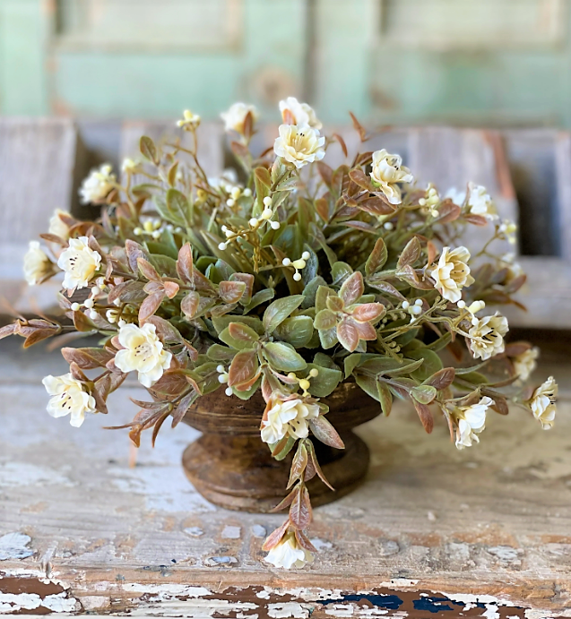 Autumn Rosette Half Sphere | Cream | 10"