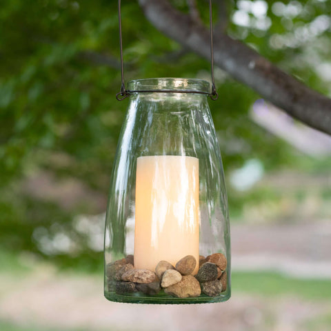 MASON JAR LANTERN VASE *