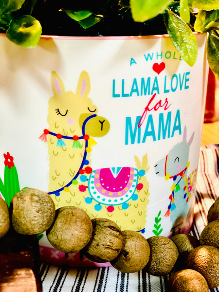 Mama Llama Ceramic Pot