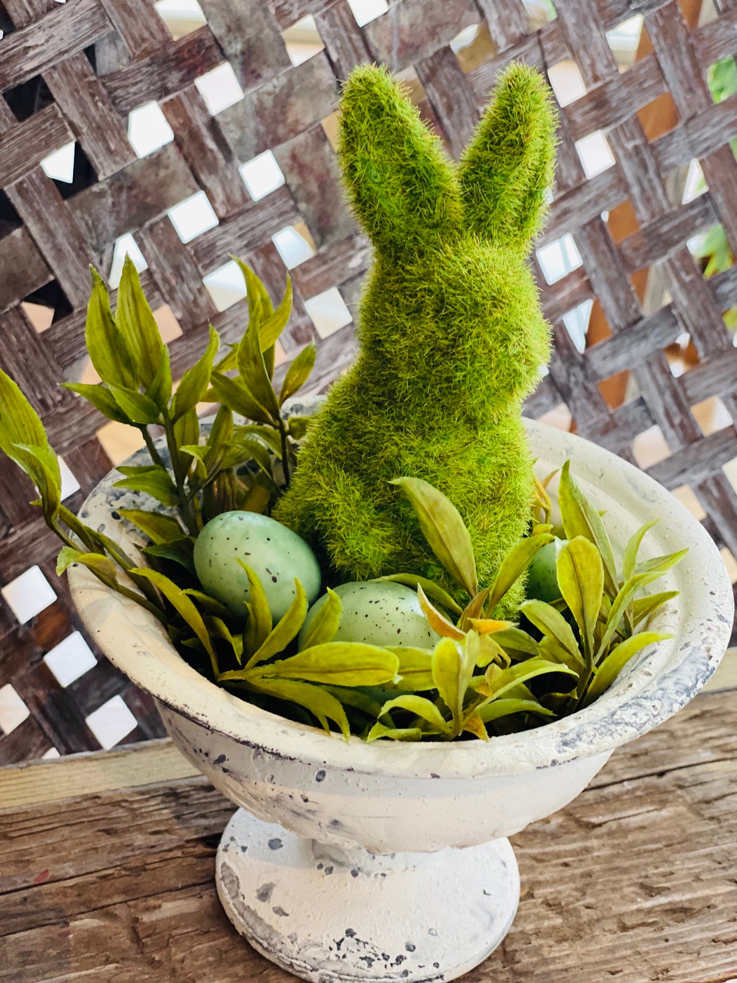 6" MOSSY STANDING BUNNY *