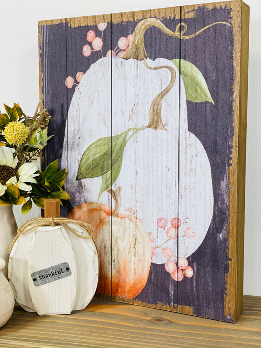 WATERCOLOR PUMPKIN WALL DECOR