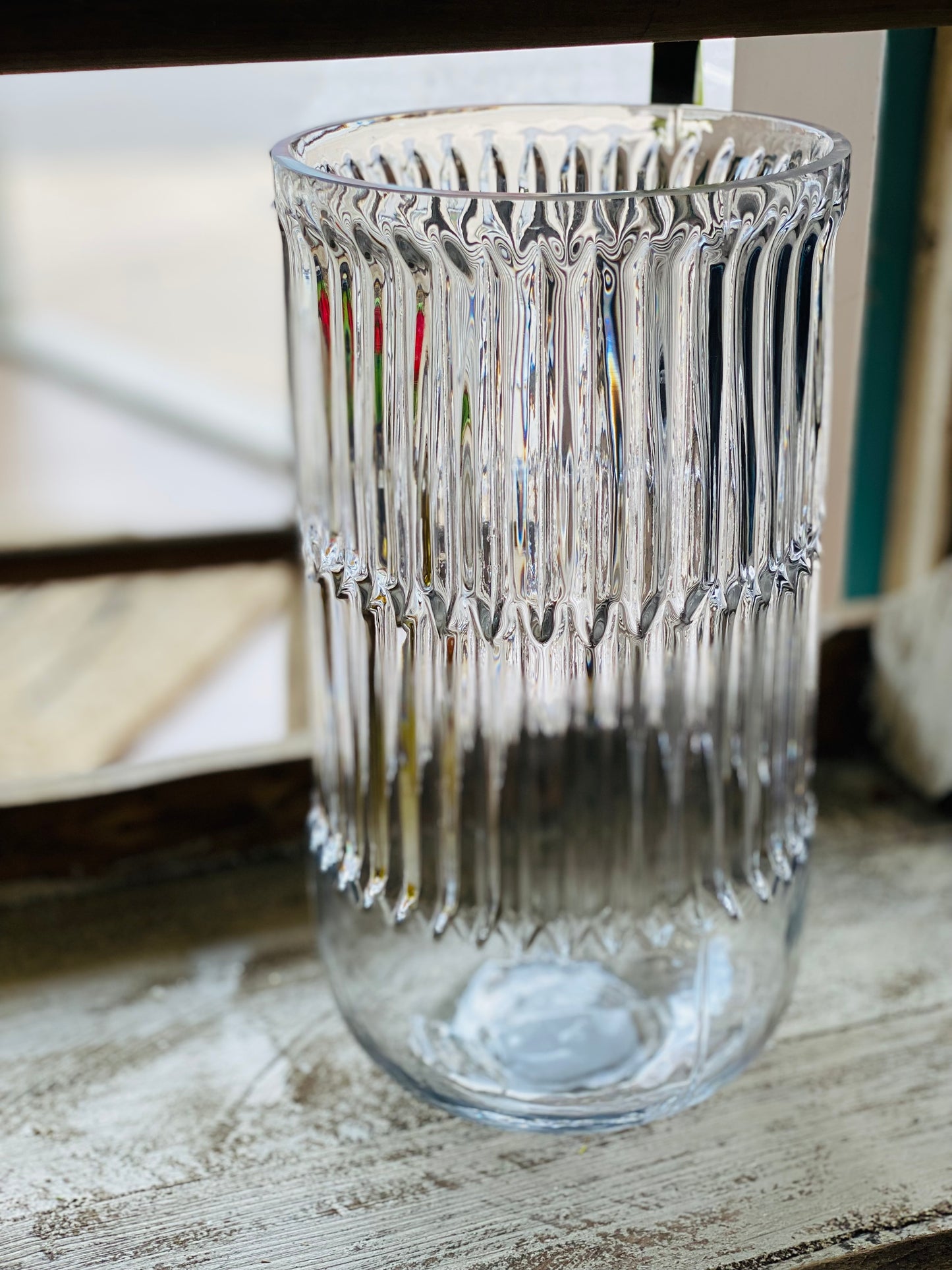 10" Tall - Glass Vase, Clear