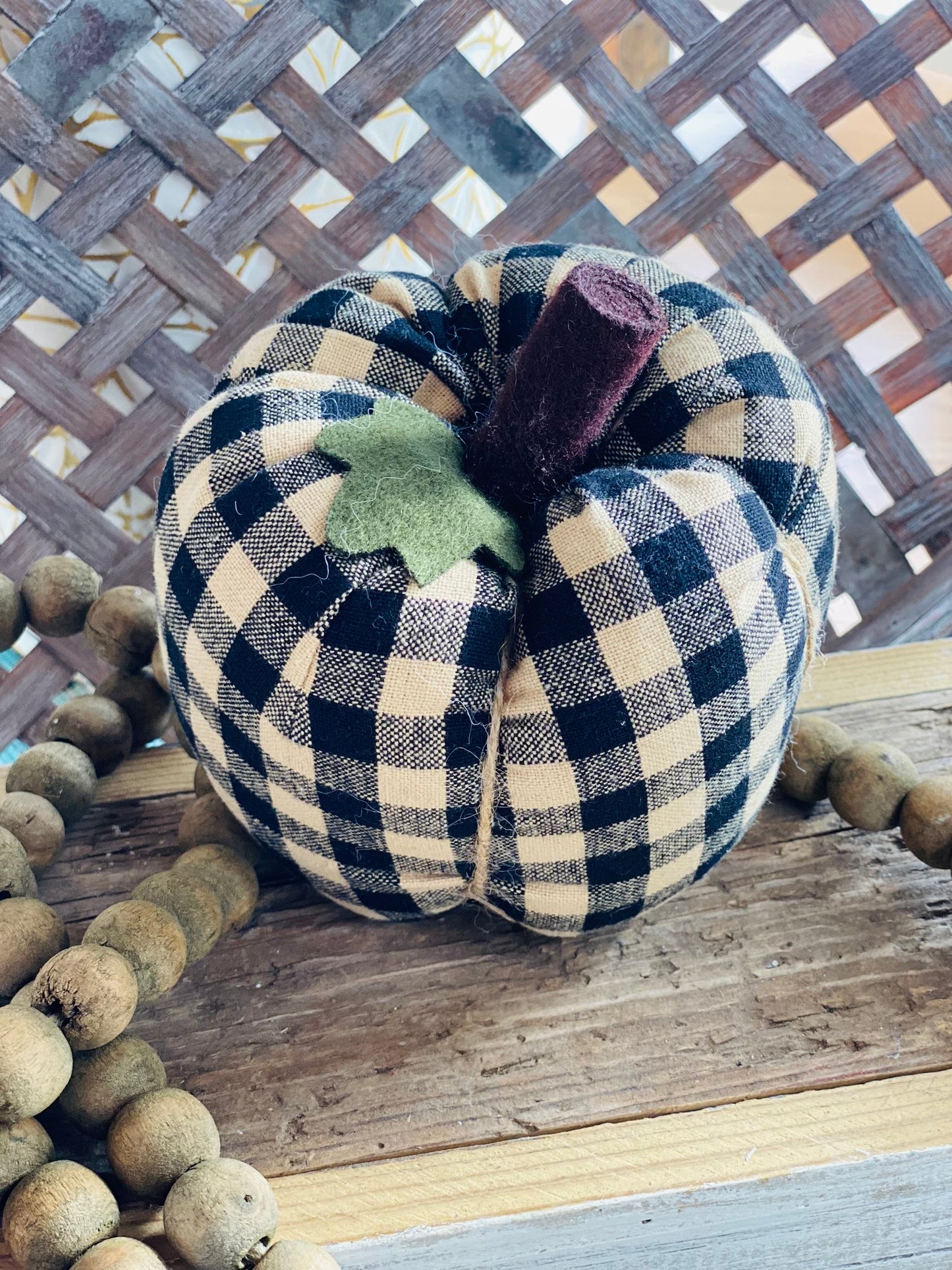 Stuffed Pumpkin 4" X 3"