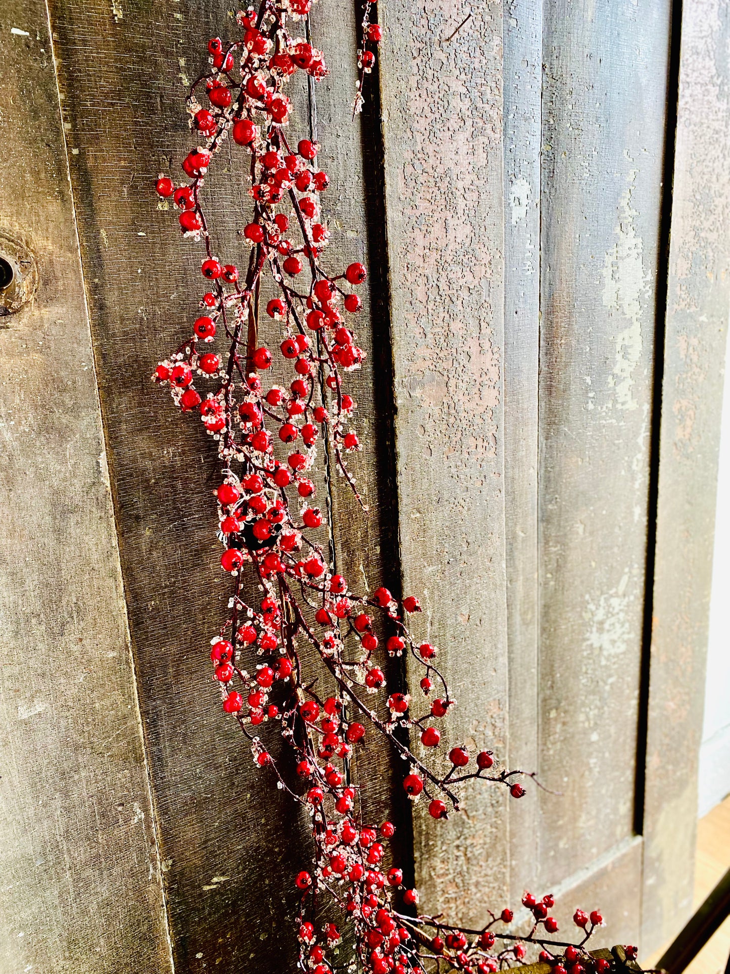 Iced Bantam Berries Garland | 6'