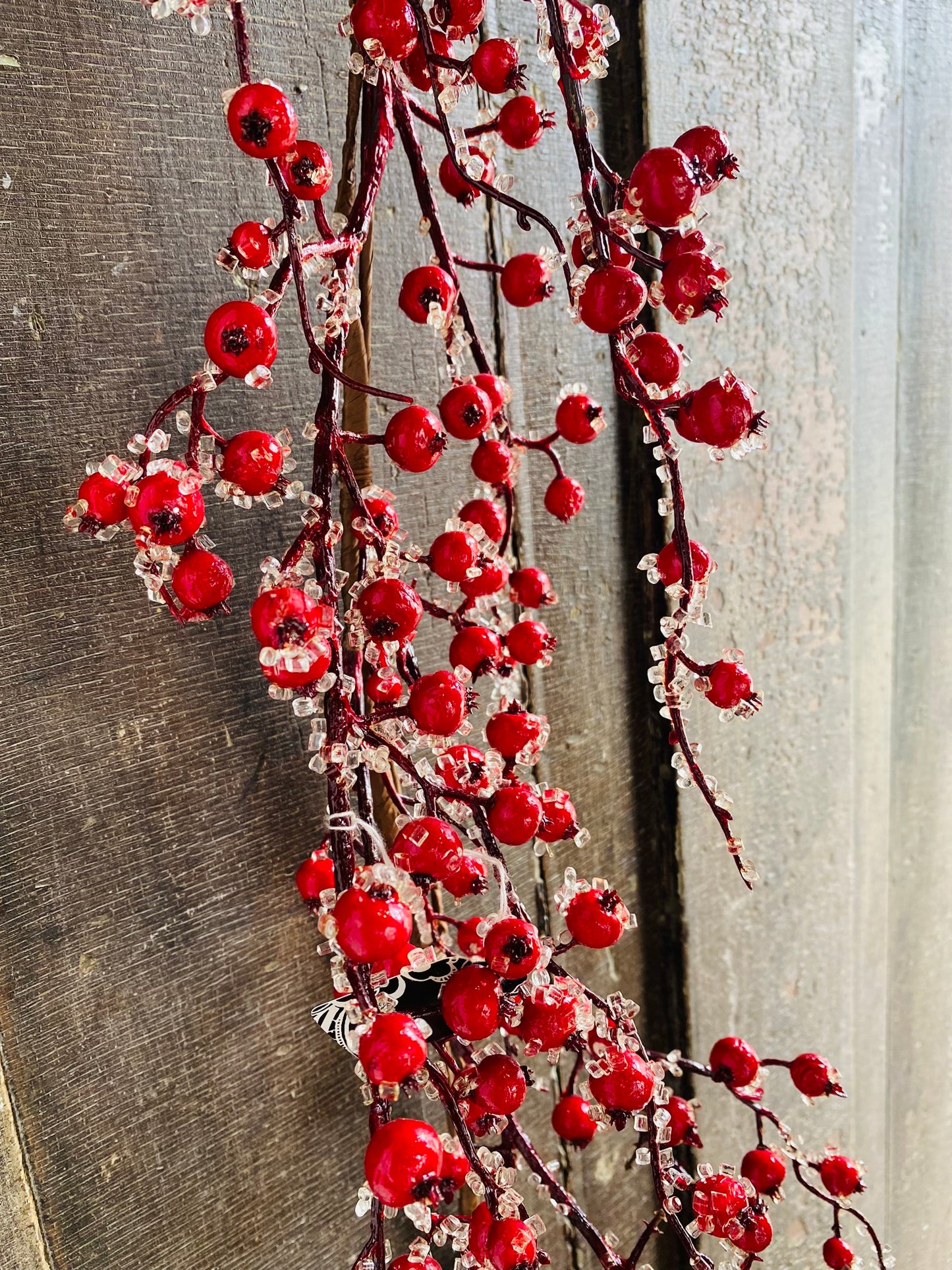 Iced Bantam Berries Garland | 6'