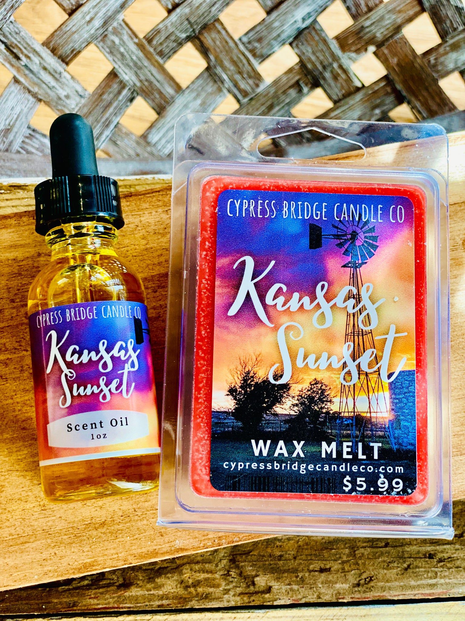 KANSAS SUNSET Wax Melts, Oil or Duo